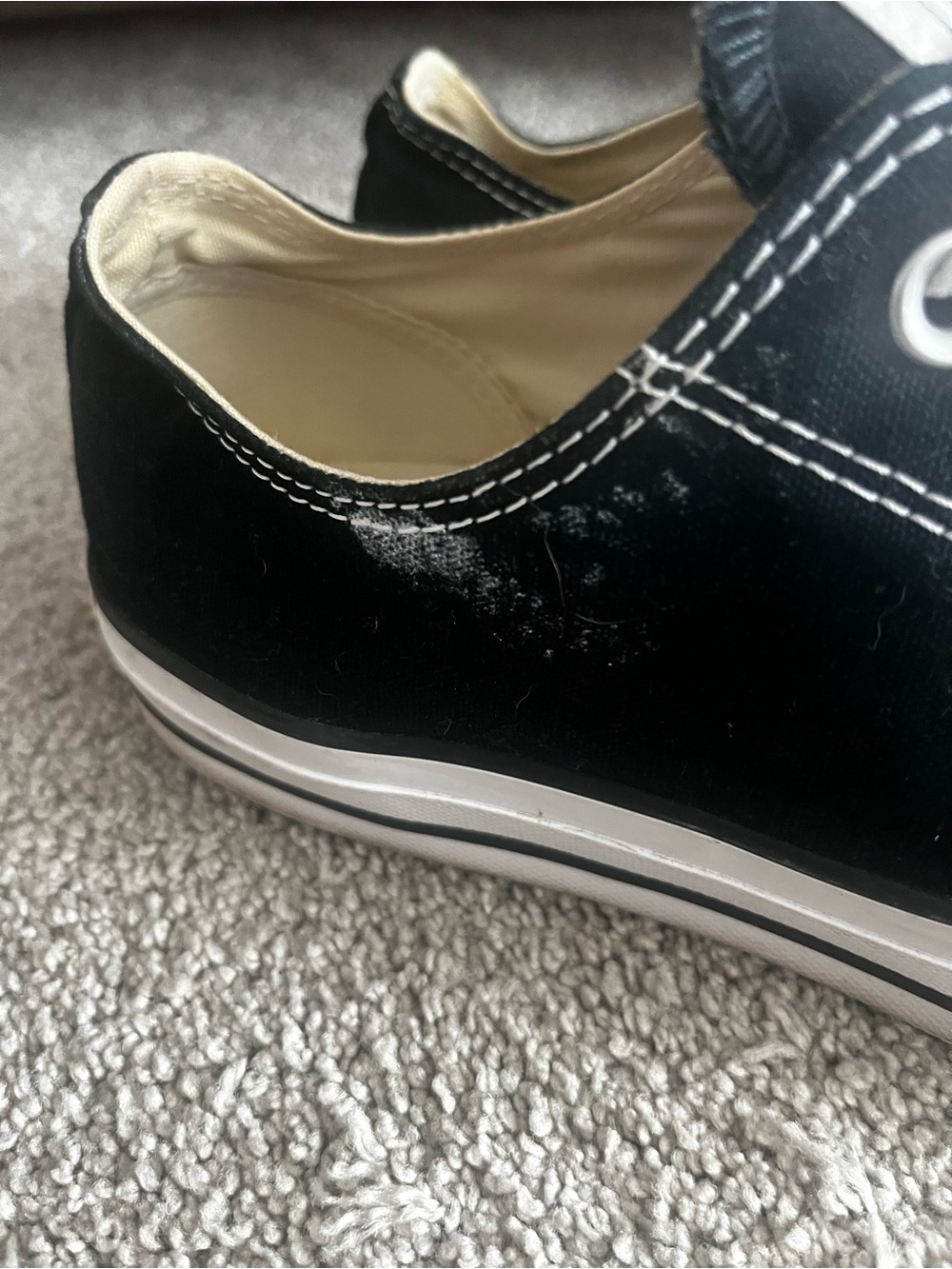 Classic Black Low-Top Canvas Sneakers - Men's - Picture 2 of 5